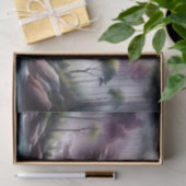 Waterverf Waterval Paars en Groen Decoupage Tissuepapier (Geschenk)