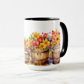 WATERVERF WATERVATEN SINAASAPPEL GELE BLOEMEN MOK (Voorkant rechts)