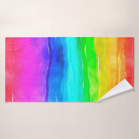 Waterverf waterverf badhanddoek (Badhanddoek)