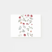 Waterverf Waterverf Rozen Groene bladeren Bladeren Post-it® Notes (Voorkant)