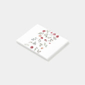 Waterverf Waterverf Rozen Groene bladeren Bladeren Post-it® Notes (Schuin)