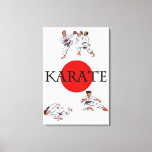 waterverf waterverf wereld karate vechtkunst