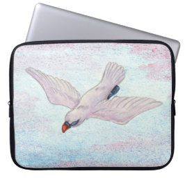 Waterverf Waterverf White Eagle Flying Reiki Laptop Sleeve
