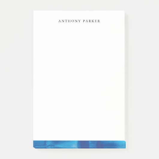 Waterverf Wave Post Het Opmerkingen Post-it® Notes (Voorkant)