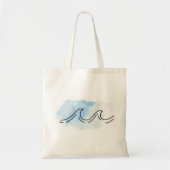Waterverf Wave Tote Bag (Voorkant)