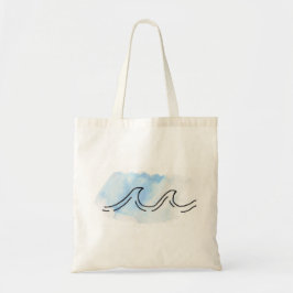 Waterverf Wave Tote Bag