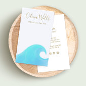 Waterverf Wave Tropical Coastal Decor Designer Bu Visitekaartje