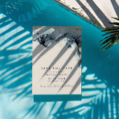 Waterverf Waves Collage Foto Sla de datum op Kaart