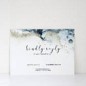 Waterverf Waves Elegant RSVP-kaart RSVP Kaartje