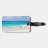 Waterverf Waves Elegant Sjabloon Natuur Sky Cloud Bagagelabel (Achterkant horizontaal)