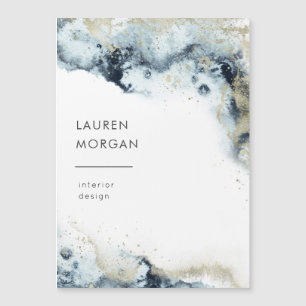 Waterverf Waves en Zand Magnetisch Visitekaartje