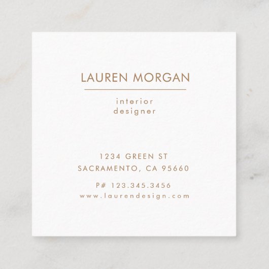 Waterverf Waves en Zand Pastel Visitekaartje (Achterkant)