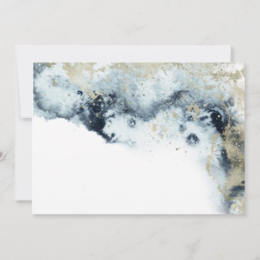 Waterverf Waves en Zand Stationery Note Kaart Notitiekaartje (Achterkant)