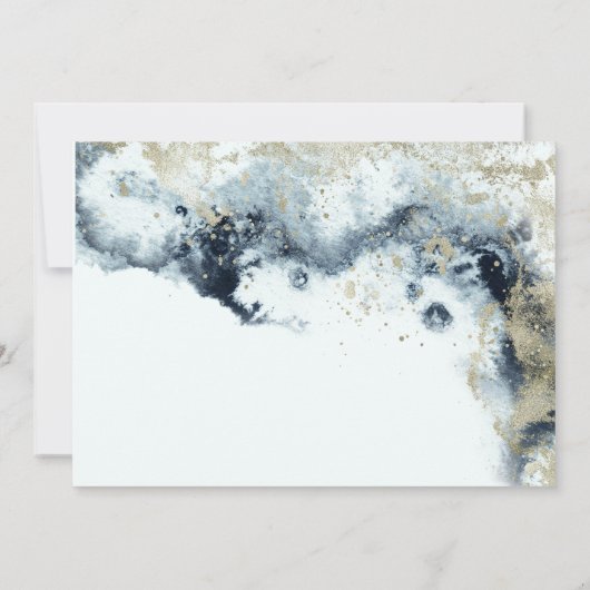 Waterverf Waves en Zand Stationery Note Kaart Notitiekaartje (Achterkant)