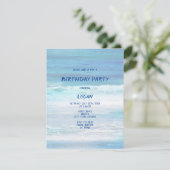 "Waterverf Waves" Kaart (Staand voorkant)