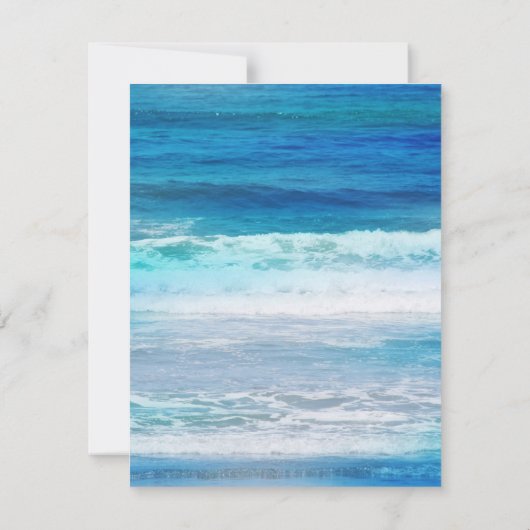 "Waterverf Waves" Kaart (Achterkant)