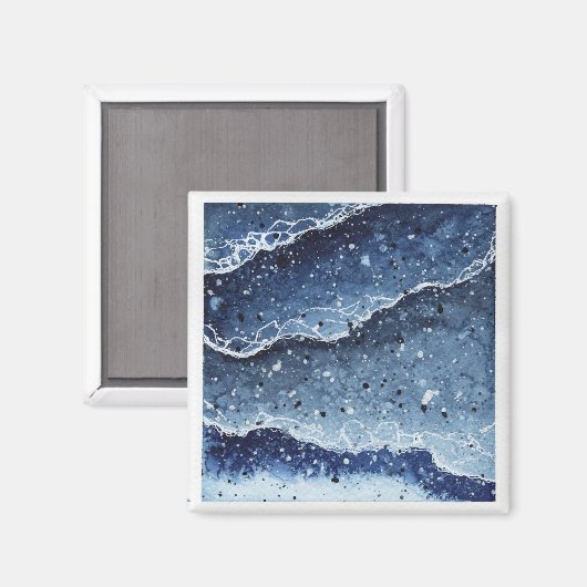 Waterverf Waves Magnet (Voorkant / Achterkant)