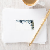 waterverf Waves Minimalist Envelope Label (Insitu)