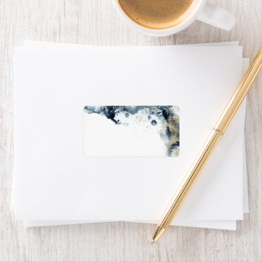 waterverf Waves Minimalist Envelope Label (Insitu)