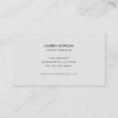 Waterverf Waves Paars Minimalistisch Visitekaartje (Achterkant)