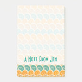 Waterverf Waves Patroon | Jouw namen toevoegen Post-it® Notes (Voorkant)