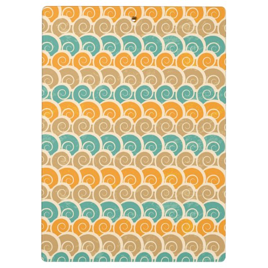 Waterverf Waves Patroon Klembord (Achterkant)