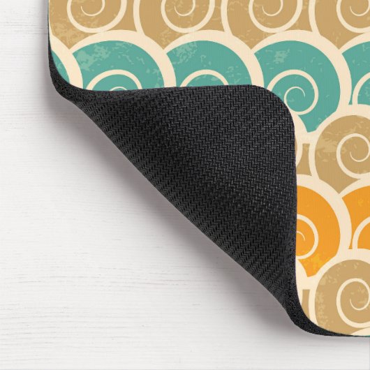 Waterverf Waves Patroon Muismat (Hoek)