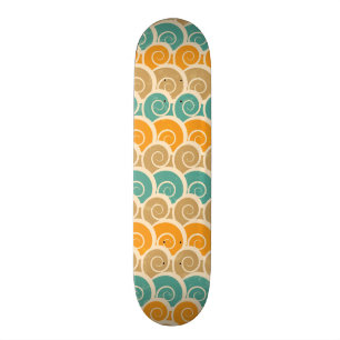 Waterverf Waves Patroon Skateboard