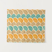 Waterverf Waves Patroon Wandkleed (Voorkant (horizontaal))