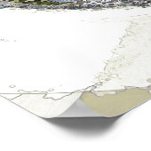 Waterverf Waves Poster (Hoek)