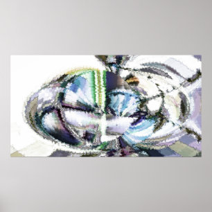 Waterverf Waves Poster