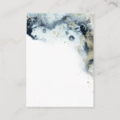 Waterverf Waves Receptie Behuizing Kaart (Achterkant)