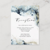 Waterverf Waves Receptie Behuizing Kaart (Voorkant)