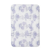 Waterverf Waves & Ships Patroon Badmat (Voorkant Verticaal)