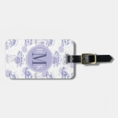 Waterverf Waves & Ships Patroon Bagagelabel (Voorkant horizontaal)