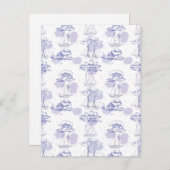 Waterverf Waves & Ships Patroon Briefkaart (Voorkant / Achterkant)