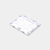 Waterverf Waves & Ships Patroon Post-it® Notes (Schuin)