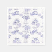 Waterverf Waves & Ships Patroon Servet (Voorkant)