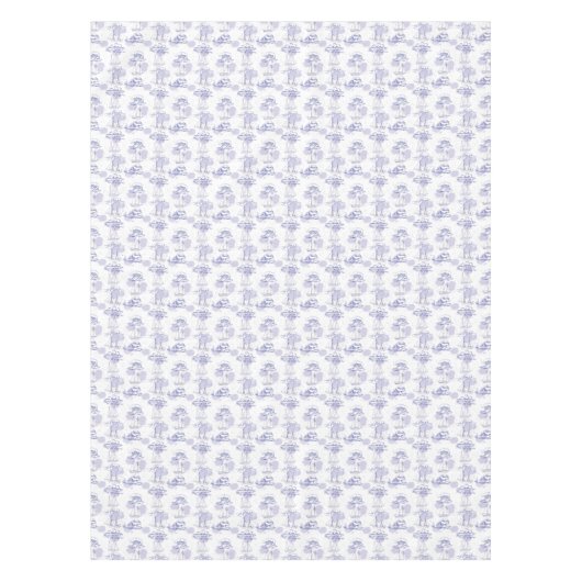 Waterverf Waves & Ships Patroon Tafelkleed (Voorkant)