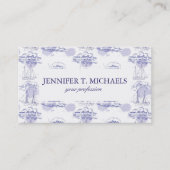 Waterverf Waves & Ships Patroon Visitekaartje (Voorkant)