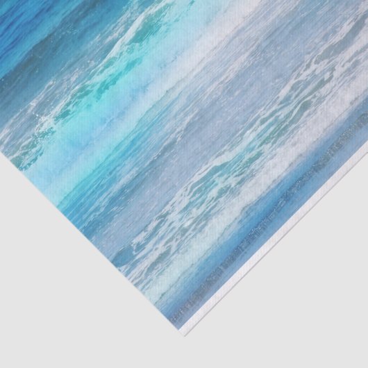 Waterverf Waves Tissuepapier (Detail)