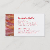 Waterverf Waves Visitekaartje haarstylist (Achterkant)