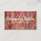 Waterverf Waves Visitekaartje haarstylist (Voorkant)