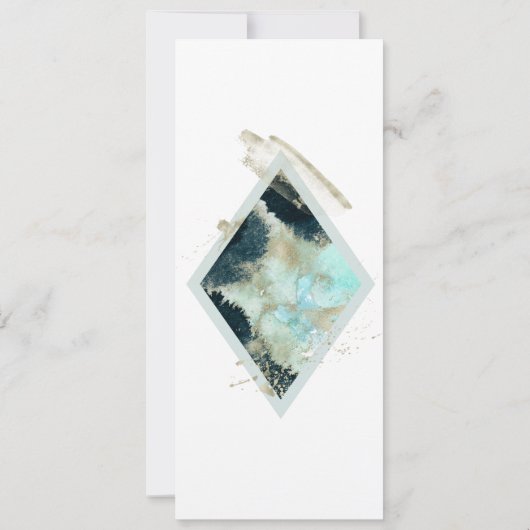 Waterverf Waves Weddenschap Kaart (Achterkant)