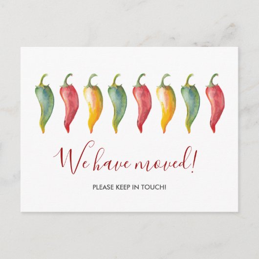 Waterverf We hebben Chili Pepper Briefkaart verpla (Voorkant)