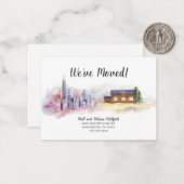 Waterverf We hebben de stad naar het land verplaat Notitiekaartje (Voorkant / Achterkant in situ)