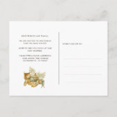 Waterverf We hebben nieuwe wortels gepland Aankondigingskaart (Achterkant)