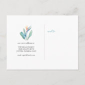 Waterverf We hebben Tropisch Bloem Briefkaart verp (Achterkant)