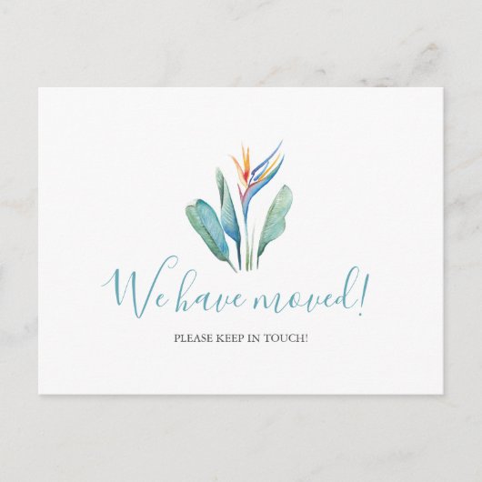 Waterverf We hebben Tropisch Bloem Briefkaart verp (Voorkant)