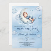 Waterverf We houden van je naar de maan en terug Kaart (Voorkant / Achterkant)